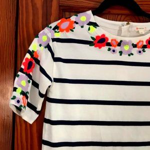 Crewcuts cotton dress with colourful embroidery - sz 14